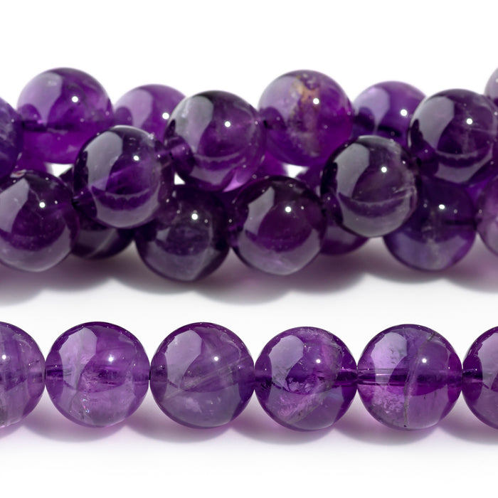 Amethyst 12mm Round 15-16 Inch