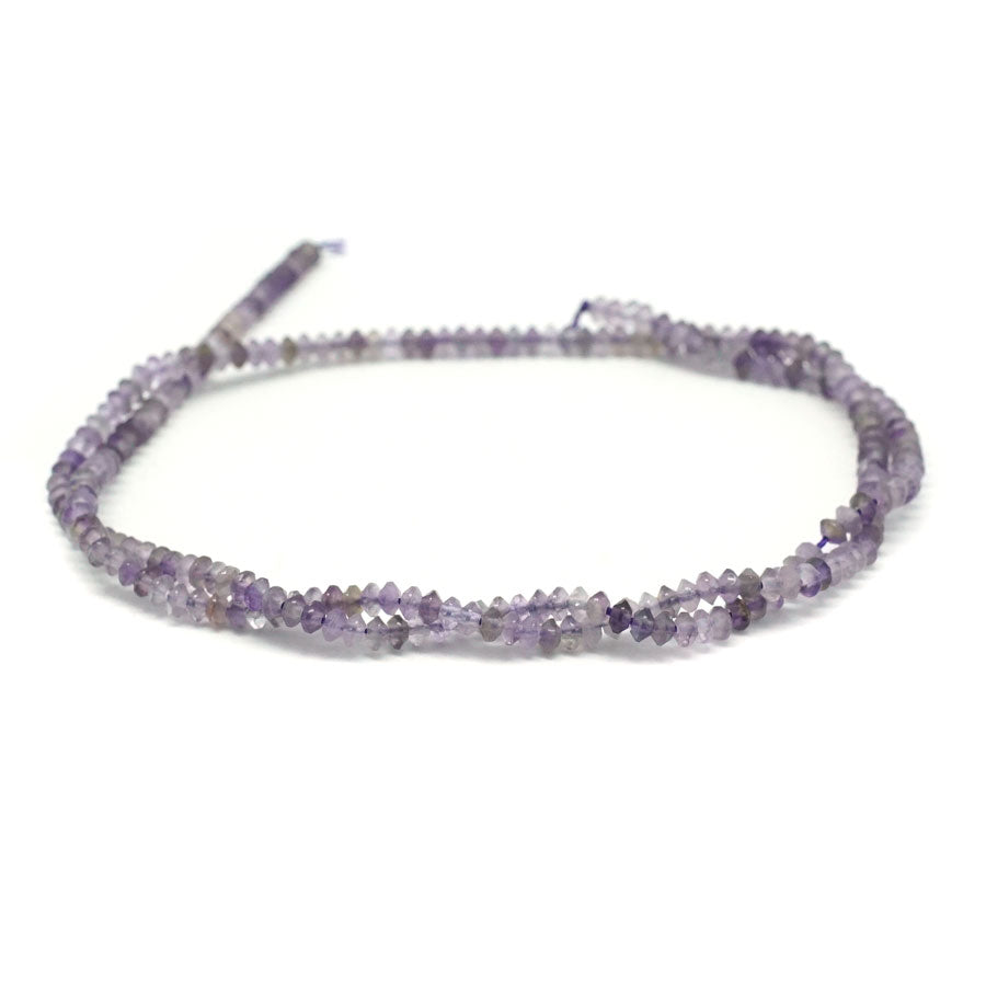 Amethyst 2x3mm Faceted Saucer - 15-16 Inch