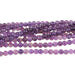 Amethyst 4mm Round 8-Inch