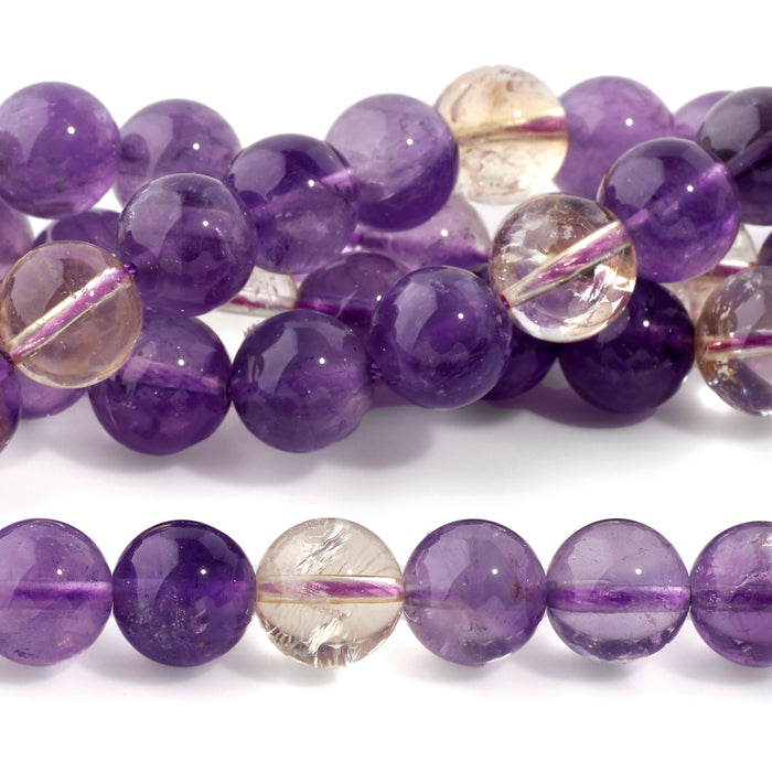 Ametrine 10mm Round A Grade - 15-16 Inch