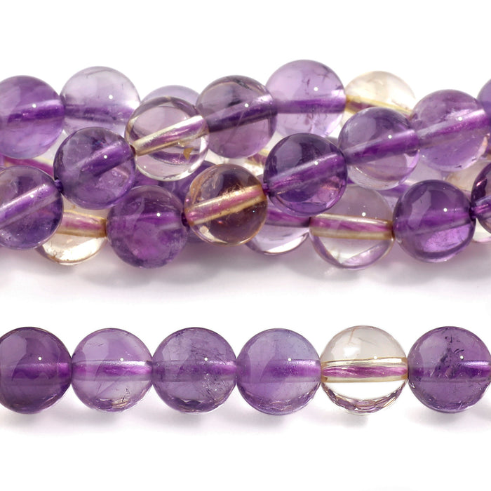 Ametrine 6mm Round A Grade - 15-16 Inch