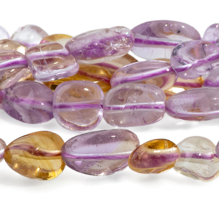 Ametrine 7x9-8x10mm Pebble - 15-16 Inch