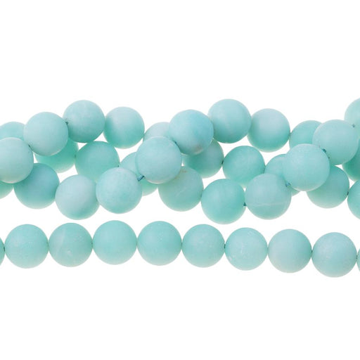 MATTE Amazonite (AAA) 10mm Round 15-16 Inch