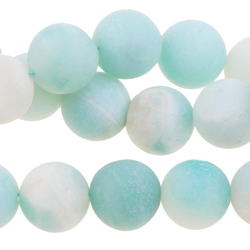 MATTE Amazonite 10mm Round 8-Inch