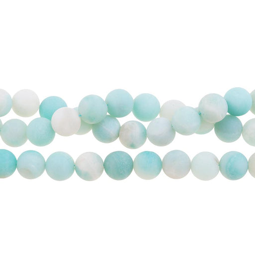 MATTE Amazonite 10mm Round 8-Inch