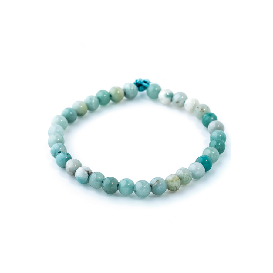 Amazonite 6mm Round A Grade Large Hole Beads - 8 Inch