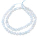 Aquamarine 6mm Diamond Cut Faceted Coin 15-16 Inch