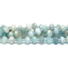 Aquamarine 6x10mm Natural Rondelle Faceted, Free Form - 15-16 Inch