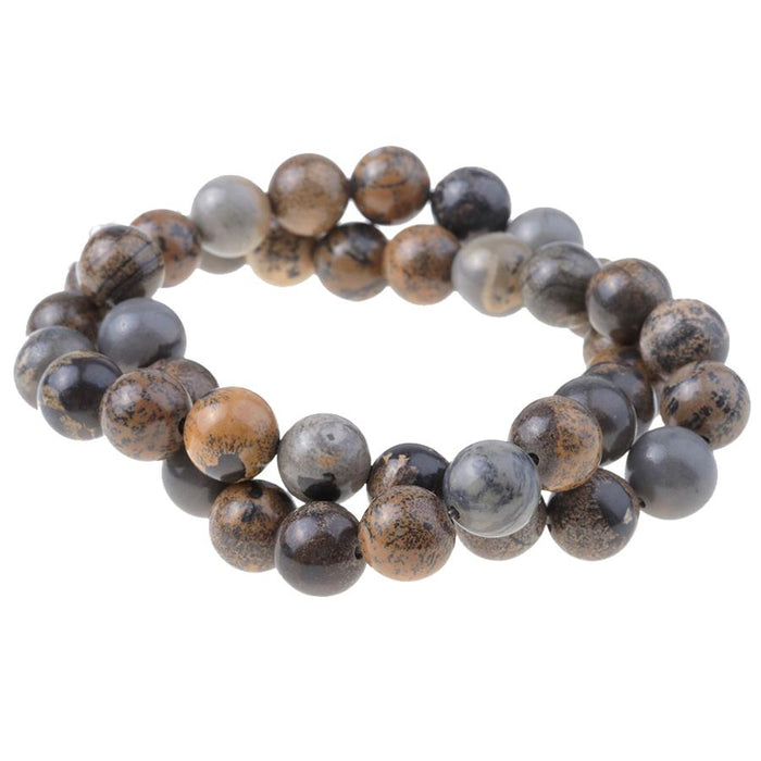 Artistic Jasper 10mm Round 15-16 Inch