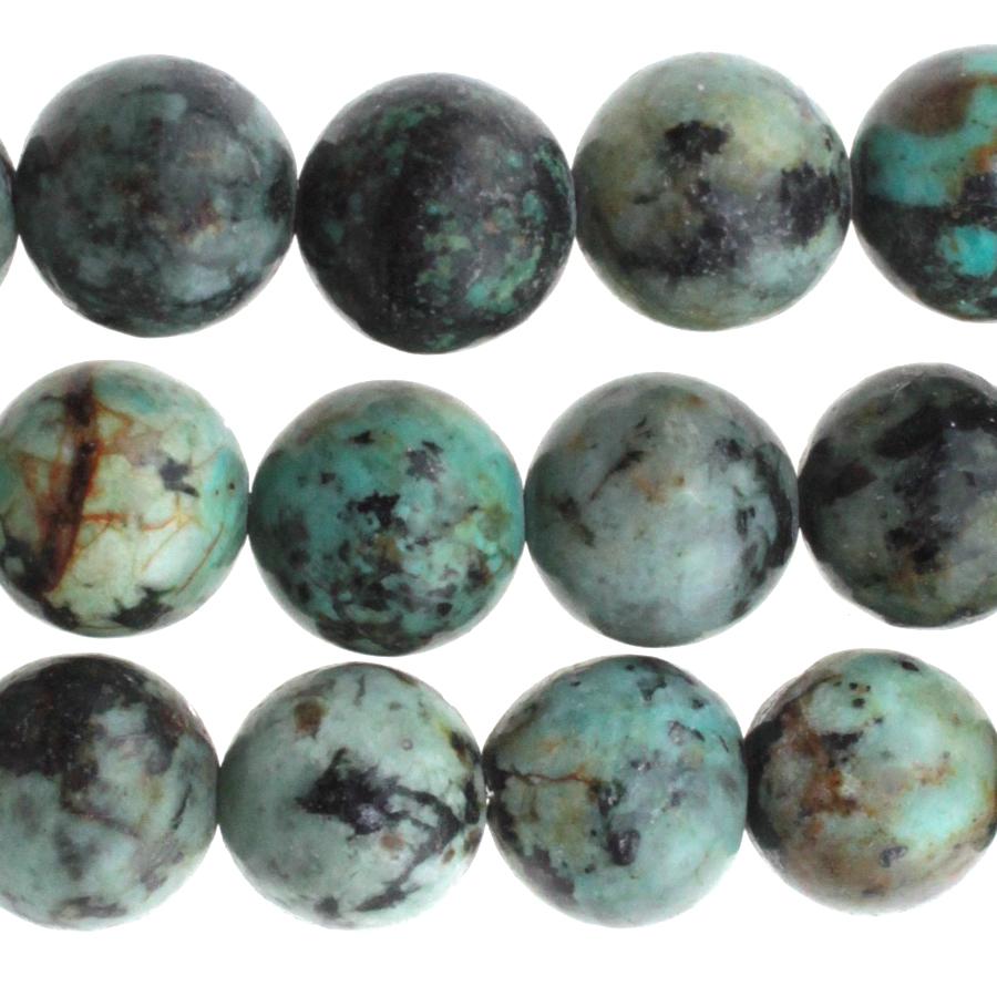 African Turquoise 10mm Round 8-Inch