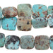 MATTE African Turquoise 12mm Square 8-Inch