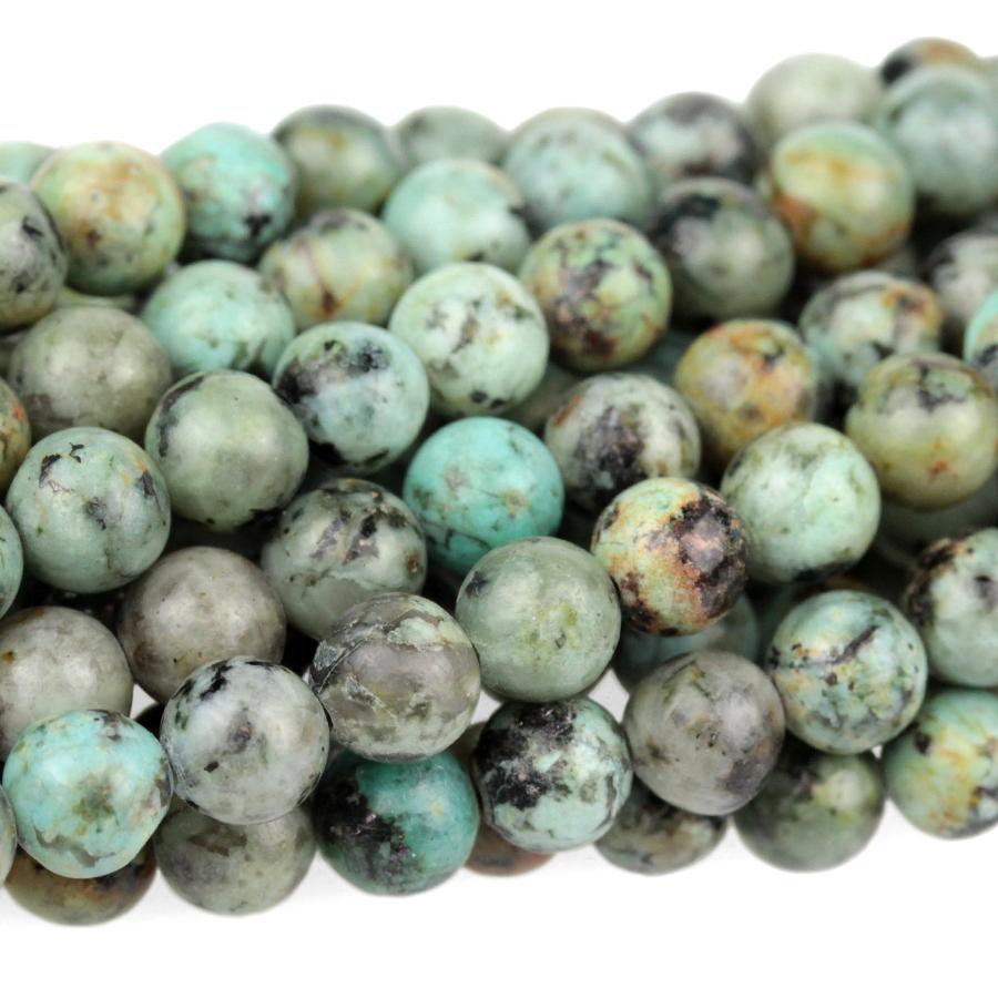African Turquoise 6mm Round 8-Inch