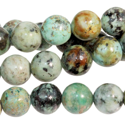 African Turquoise 8mm Round 8-Inch