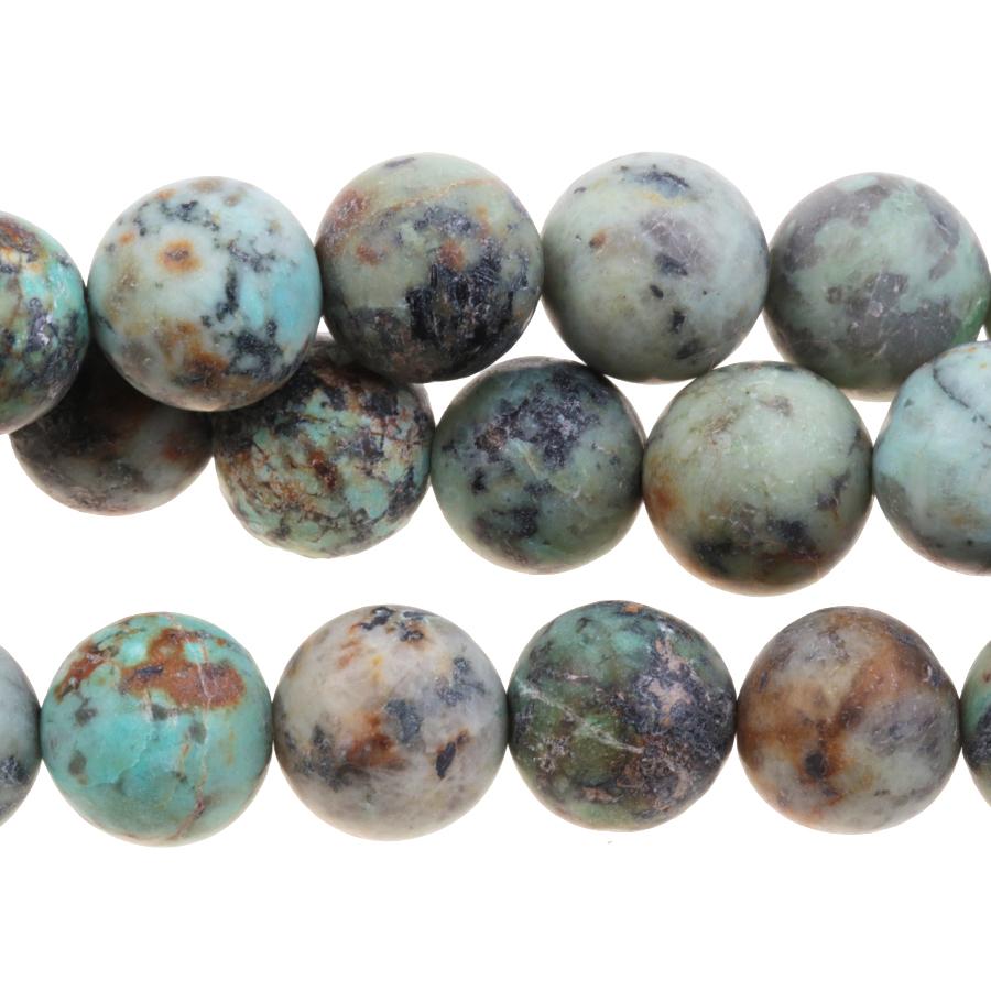 MATTE African Turquoise 8mm Round 8-Inch