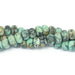 MATTE African Turquoise 8mm Large Hole Rondelle 8-Inch