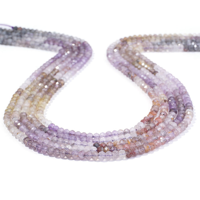 Auralite 4mm Rondelle Faceted Banded - 15-16 Inch