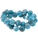 MATTE A Grade Blue Apatite 12mm Round 15-16 Inch