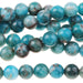 Blue Apatite 6mm Round 8-Inch