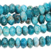 Blue Apatite 8mm Faceted Rondelle 8-Inch