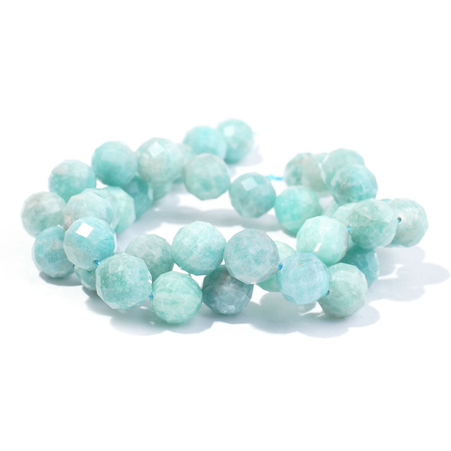 Brazilian Amazonite 10mm Faceted Round - 15-16 Inch