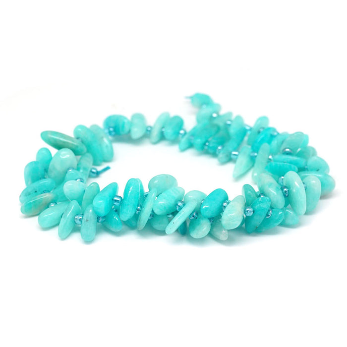 Brazilian Amazonite 3x10-20mm Chip - 15-16 Inch