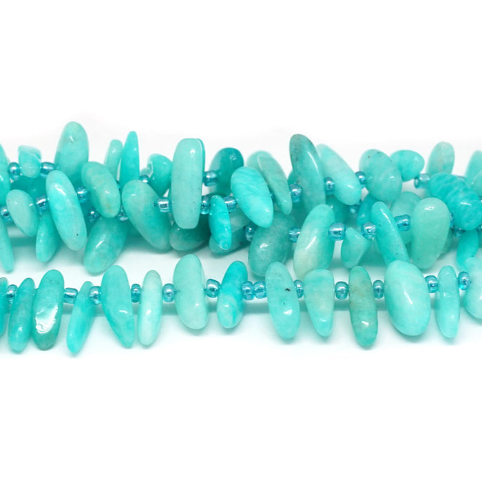 Brazilian Amazonite 3x10-20mm Chip - 15-16 Inch