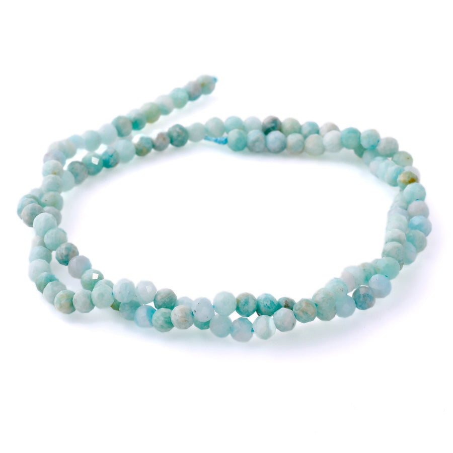 Brazilian Amazonite 4mm Faceted Round 15-16