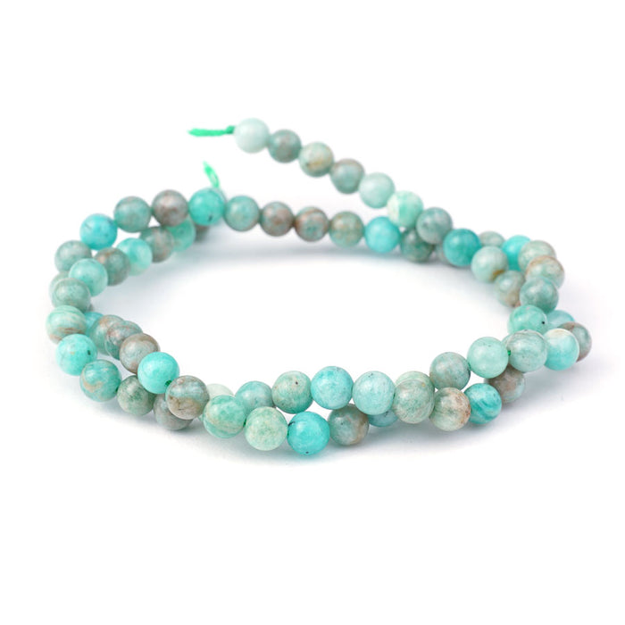 Brazilian Amazonite 6mm Round - 15-16 Inch