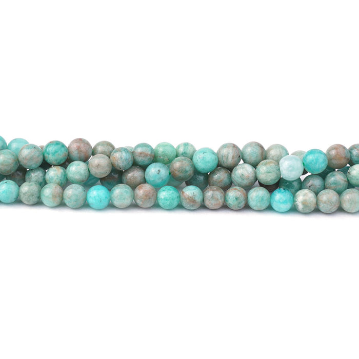 Brazilian Amazonite 6mm Round - 15-16 Inch