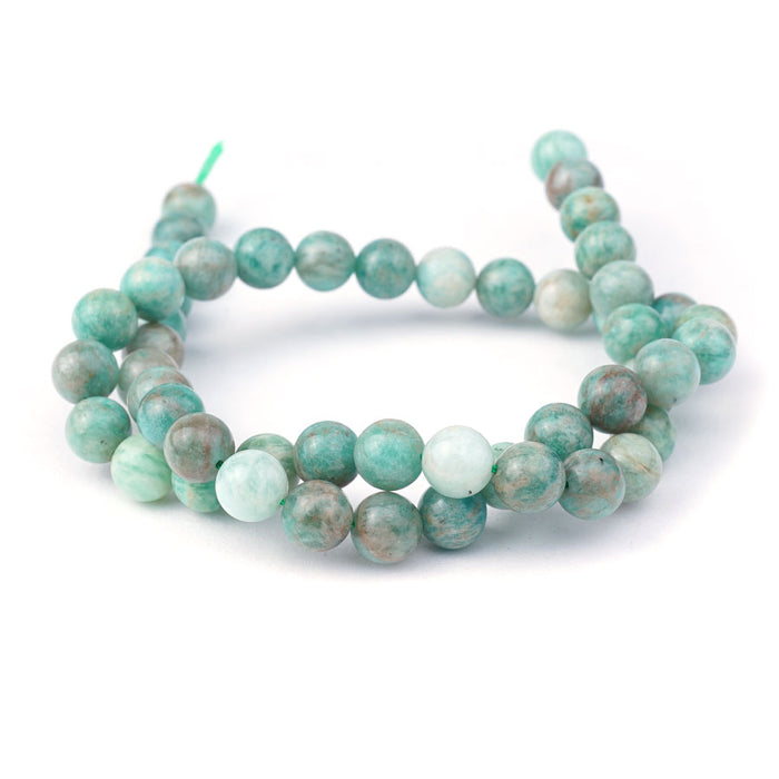 Brazilian Amazonite 8mm Round - 15-16 Inch