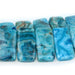 Blue Crazy Lace Agate 10x20mm Double Drill 8-Inch