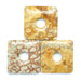 Birds Eye Rhyolite  50mm Square Donut - Pendant