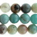 Black-Gold Amazonite 10mm Round 8-Inch