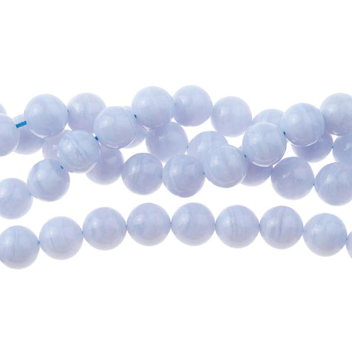 Blue Lace Agate 10mm Round 15-16 Inch