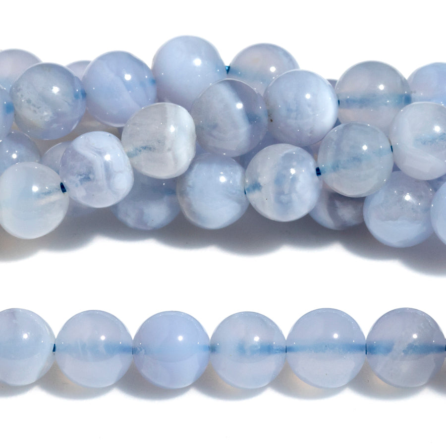 Blue Lace Agate 6mm Round -15-16 Inch