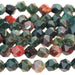 Bloodstone 6mm Star Cut Round 15-16 Inch