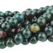 Blood Stone 8mm Large Hole Round 8-Inch