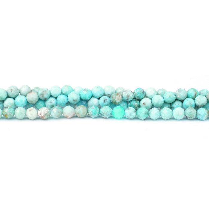 Blue Opal 4mm Round Faceted A Grade - 15-16 Inch