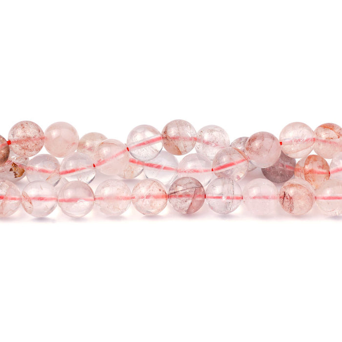 Blood Quartz 8mm Round Grade A 15-16 Inch