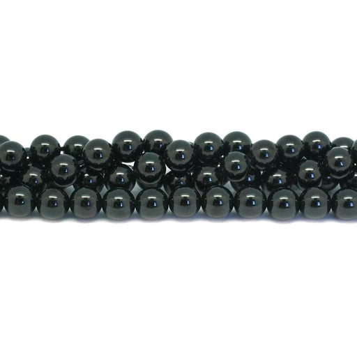 Black Spinel 6mm Round 15-16 Inch