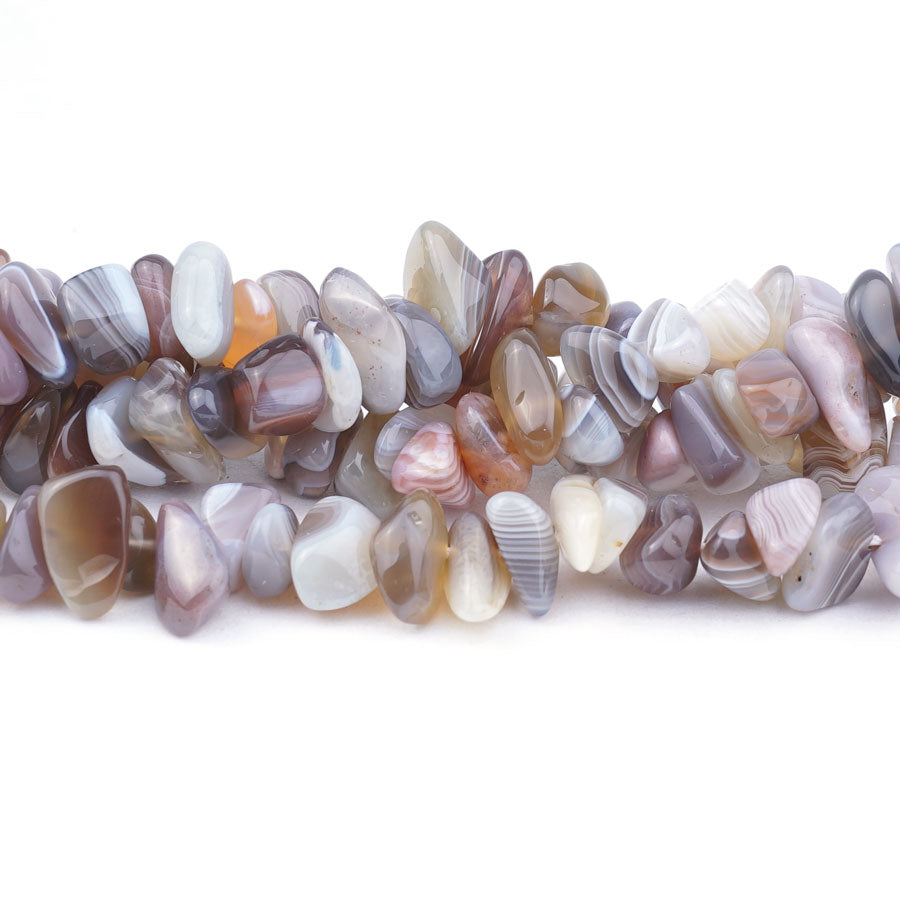 Botswana Agate Natural 8-13mm Chips - 15-16 Inch