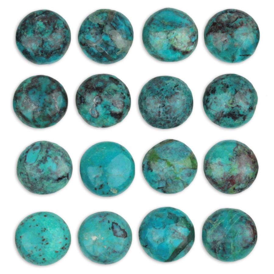 Chrysocolla 7mm Coin Cabochon