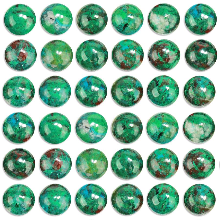 Chrysocolla 8mm Coin Cabochon