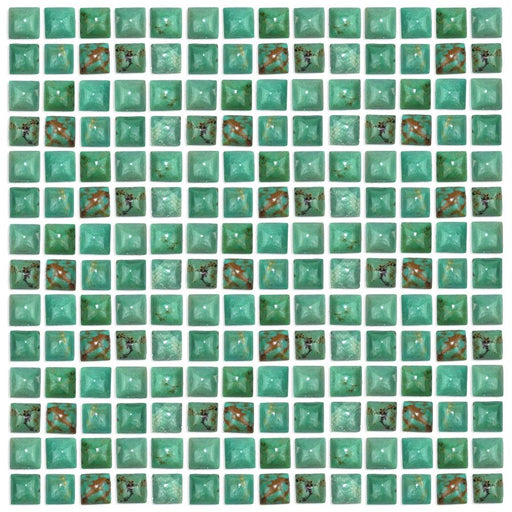 Natural Chinese Turquoise 4mm Square Cabochon