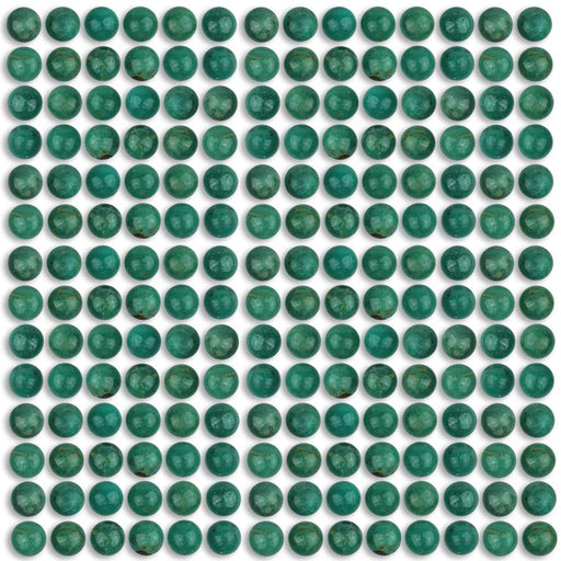 Natural Chinese Turquoise 5mm Coin Cabochon