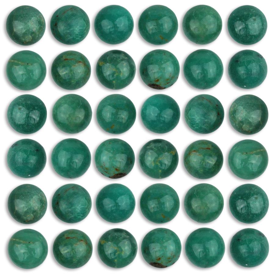 Natural Chinese Turquoise 5mm Coin Cabochon