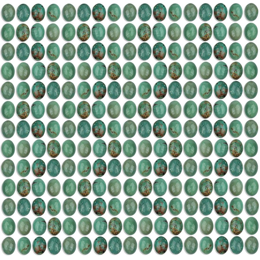 Natural Chinese Turquoise 7x5mm Oval Cabochon