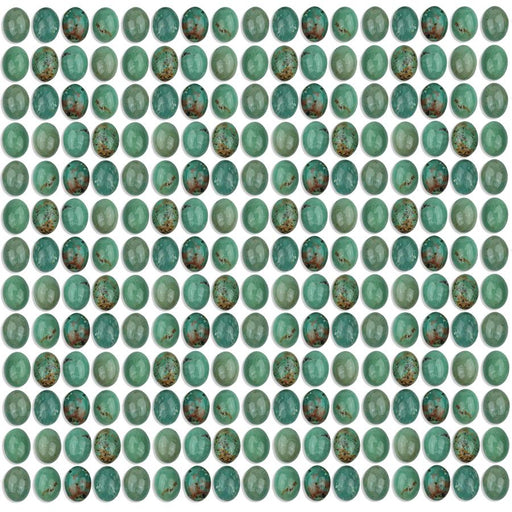 Natural Chinese Turquoise 7x5mm Oval Cabochon