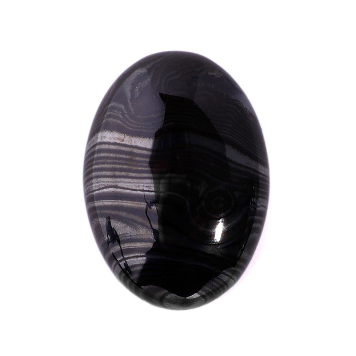 Psilomelane 18x13mm Oval Cabochon