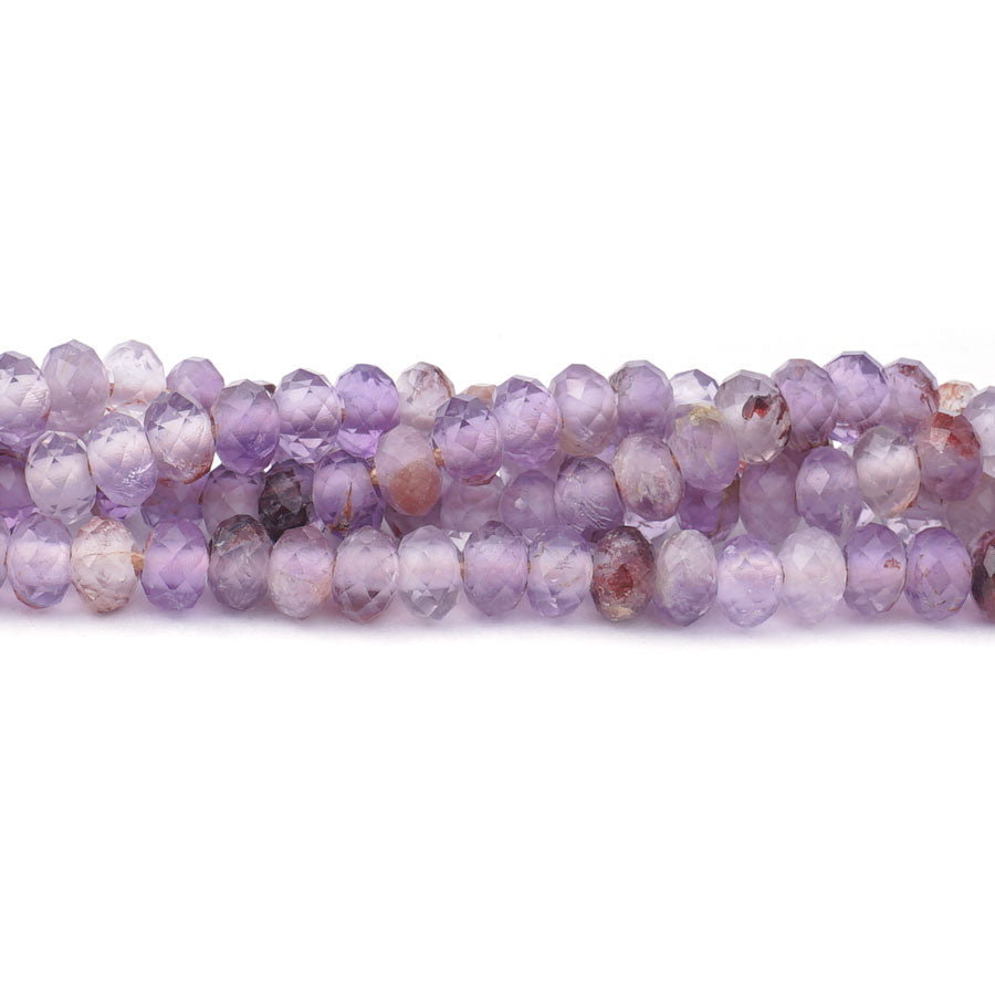 Cacoxenite Natural 4X6mm Rondelle Faceted - Large Hole Beads